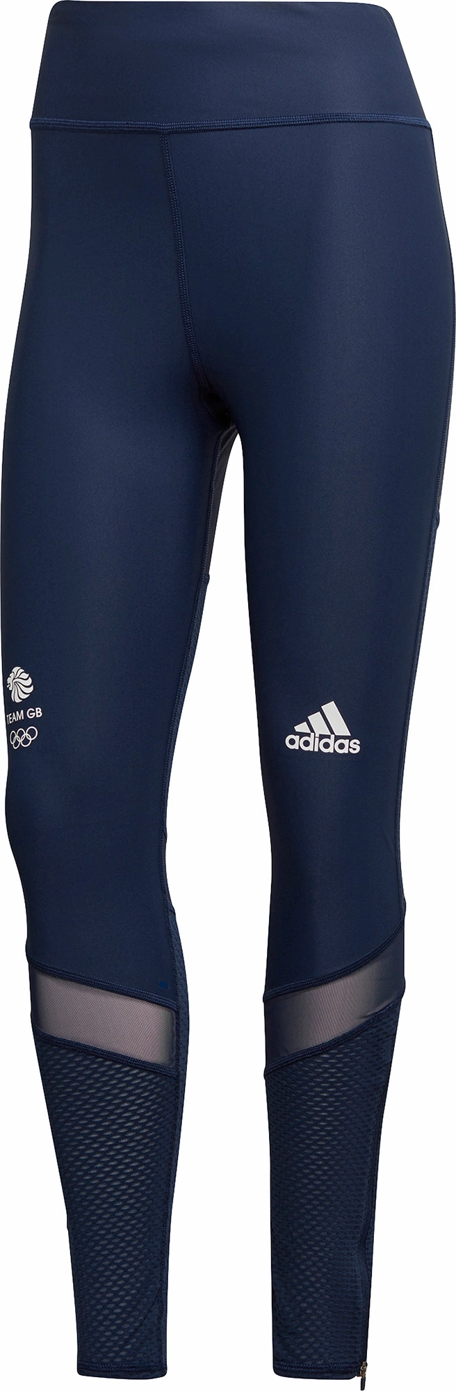 adidas Team GB Womens 7/8 Running Tights - Blue Travel-wardrobe-quality
