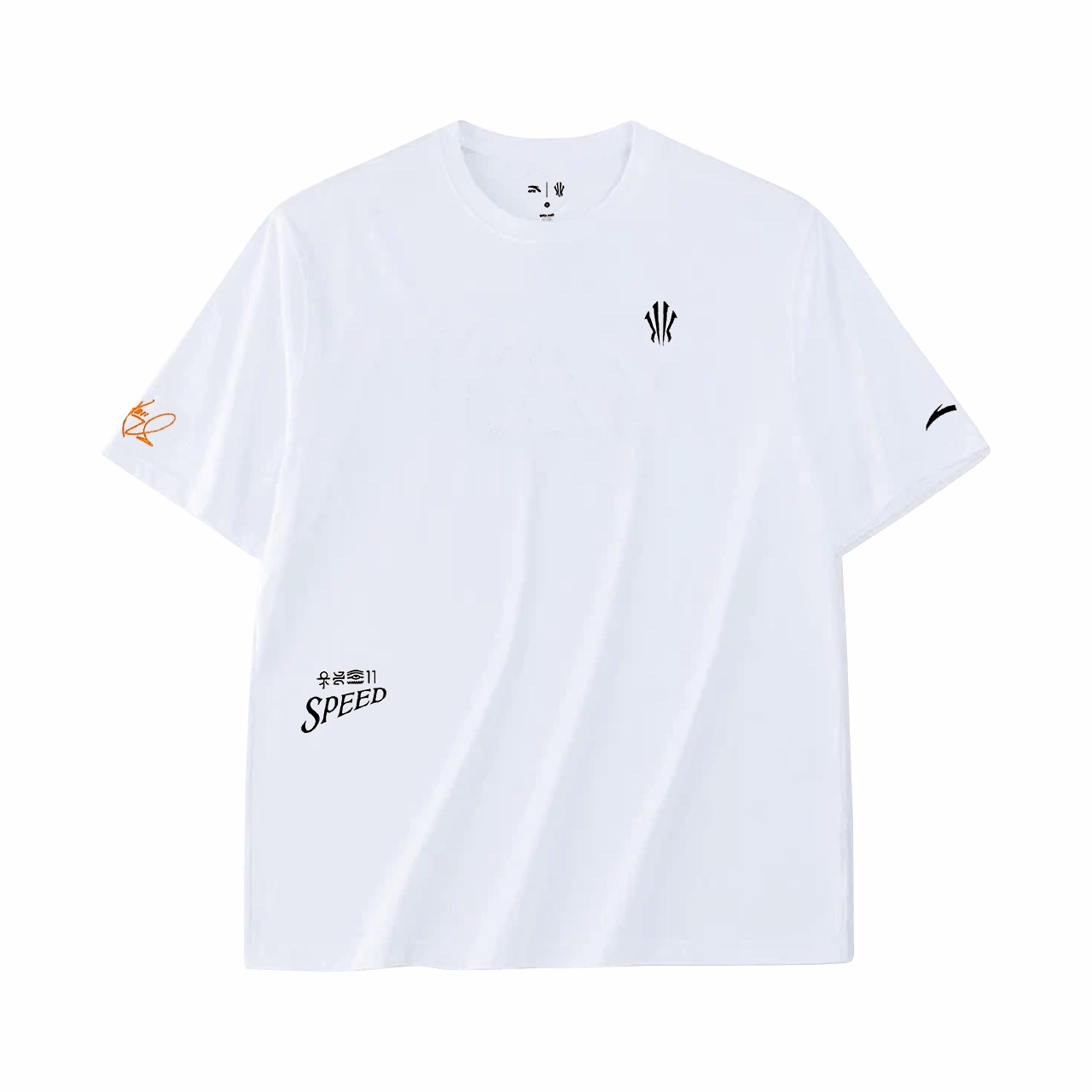 Fine Stitching Digital Printing Anta Kyrie Speed Tee - White