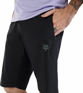 Fox Ranger Lined Mens Cycling Shorts - Black sailing