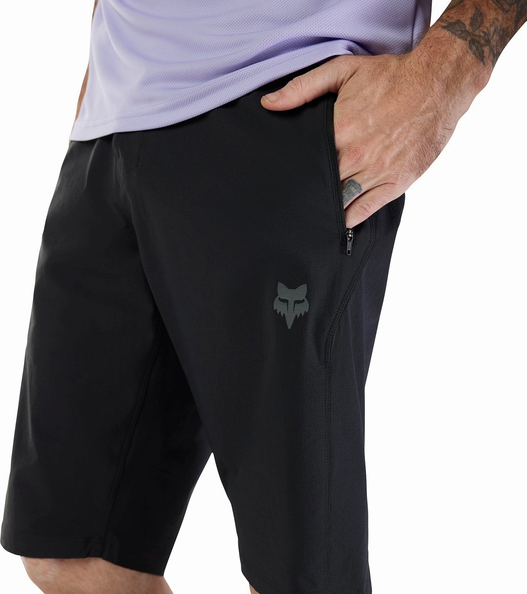 Fox Ranger Lined Mens Cycling Shorts - Black sailing