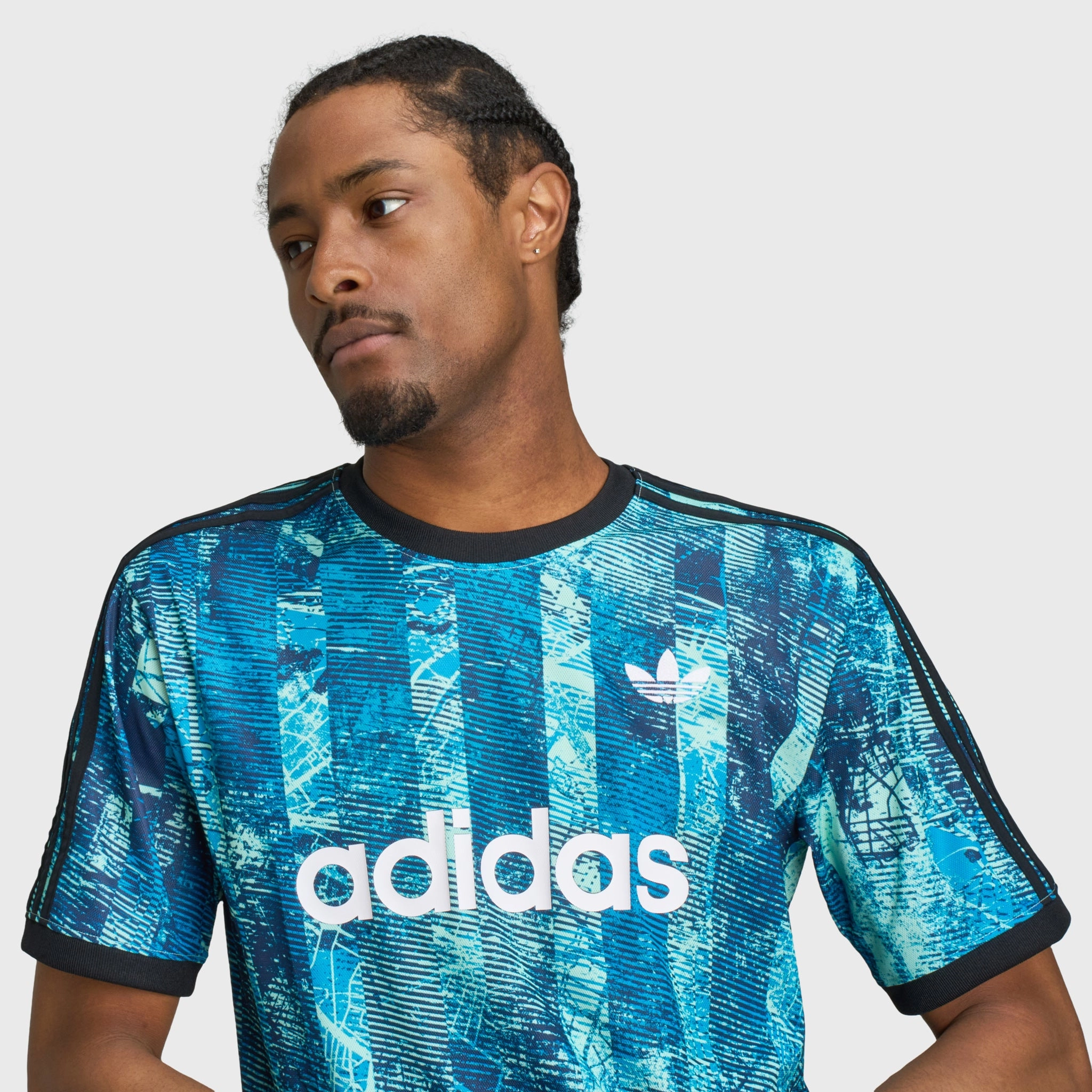 adidas FTB All Over Print T-Shirt Multicolour / Clear Mint Heat Safe