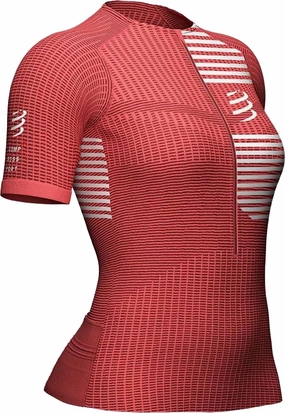 imaginary TwoLayerFabric Compressport Tri Postural Short Sleeve Womens Cycling Jersey - Pink
