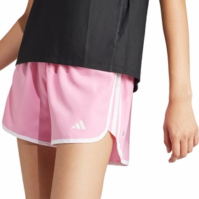 adidas 4 Inch Marathon 20 Womens Running Shorts - Pink Multi Pocket Functionality