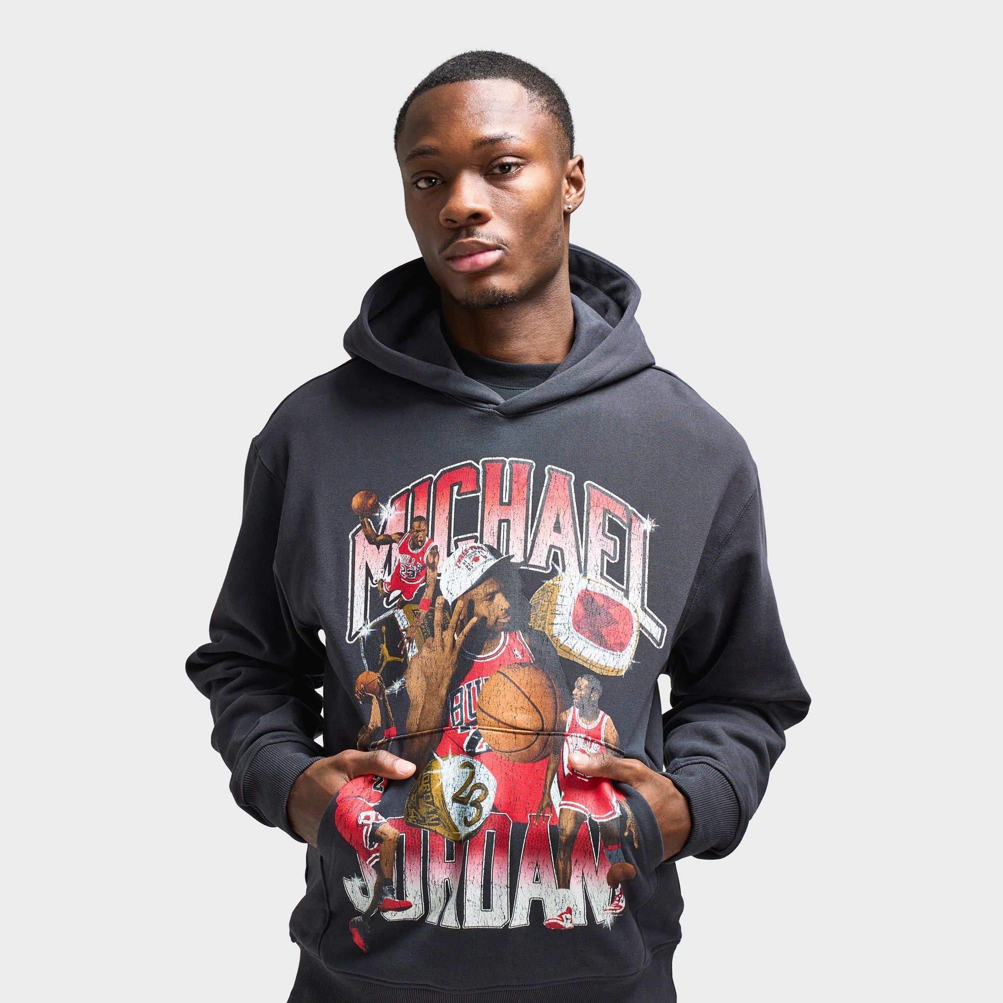 Jordan Flight Graphic Hoodie / Off Noir Snap Button Outdoor Adventure Wear