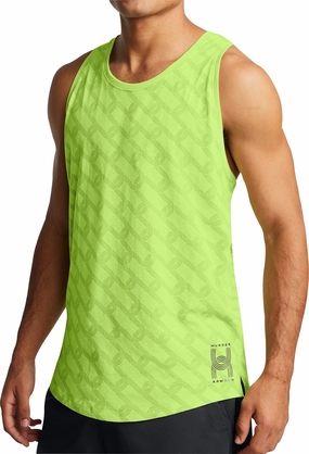 Under Armour Run Anywhere Mens Running Vest - Green Comfort Stretch budget - friendly price