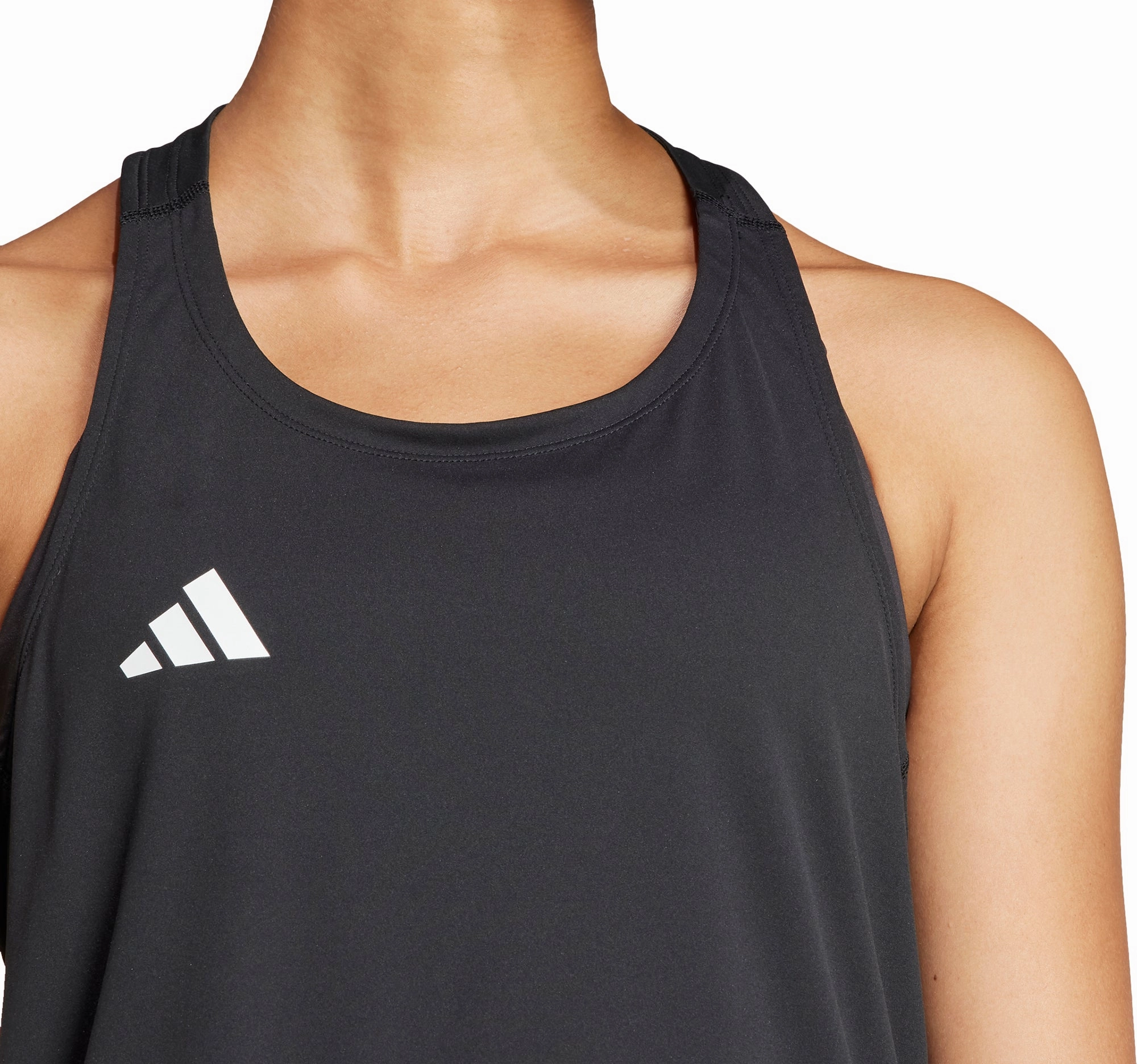 adidas Adizero Essentials Womens Running Vest Tank Top - Black recreation