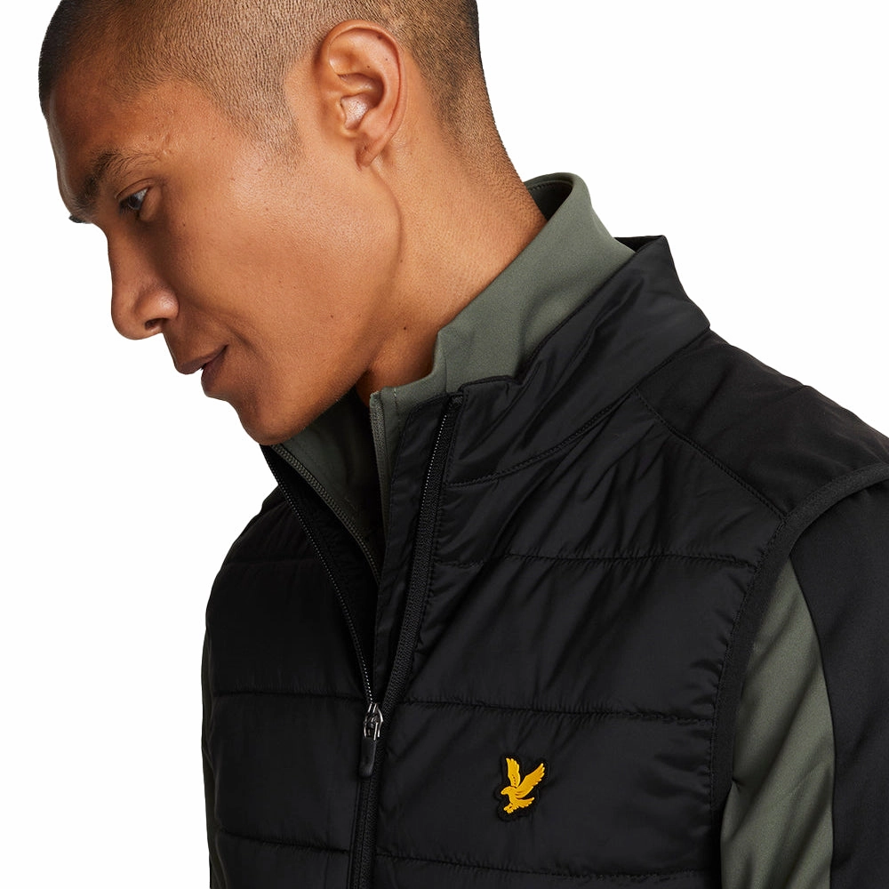 Lyle & Scott Wadded Golf Gilet - Black Core stretchy clothing