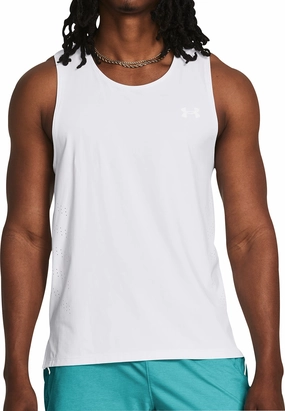 Quick Release Clips Under Armour Launch Elite Mens Running Vest - White