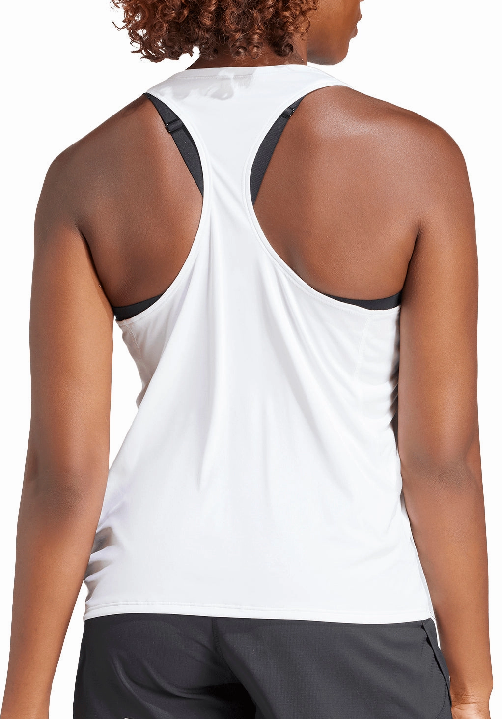 Wrinkle Free Material adidas Adizero Essentials Womens Running Vest Tank Top - White
