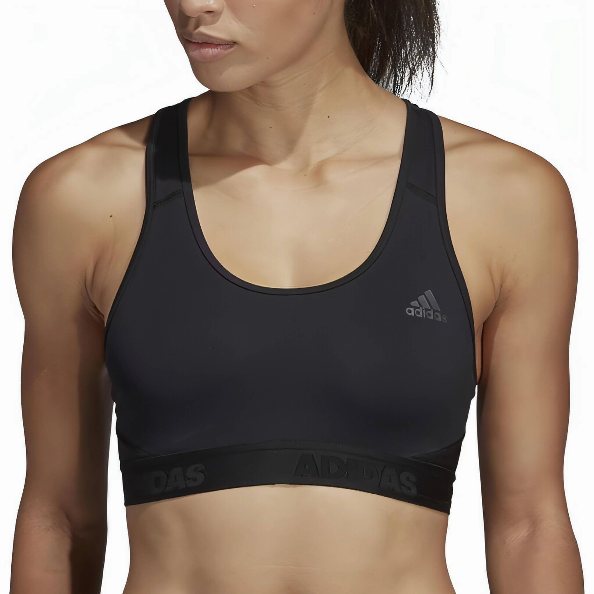 adidas Don't Rest AlphaSkin Womens Sports Bra - Black FourWayStretch
