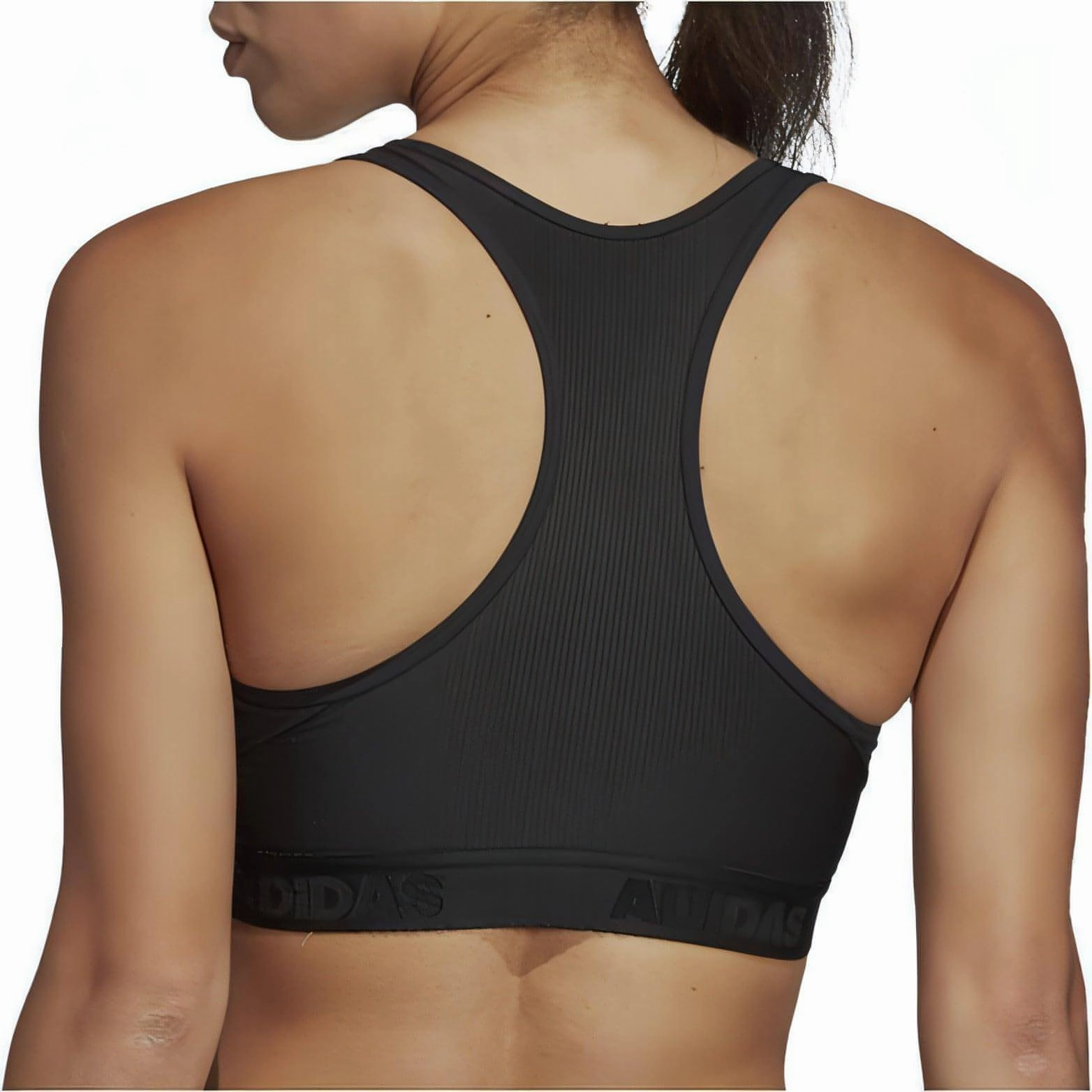 adidas Don't Rest AlphaSkin Womens Sports Bra - Black AbrasionBuffering Padding