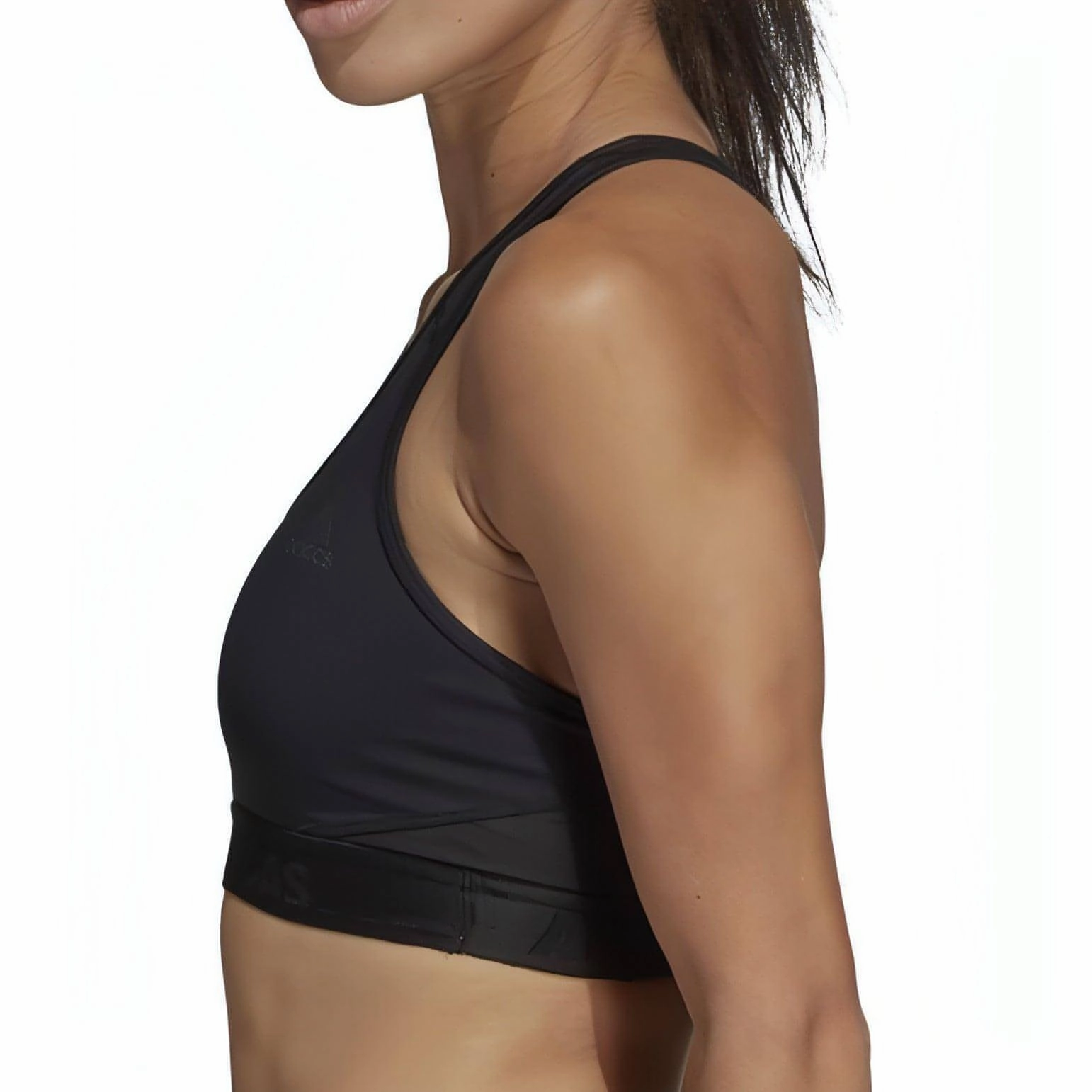 adidas Don't Rest AlphaSkin Womens Sports Bra - Black Return Stretchable Fabric