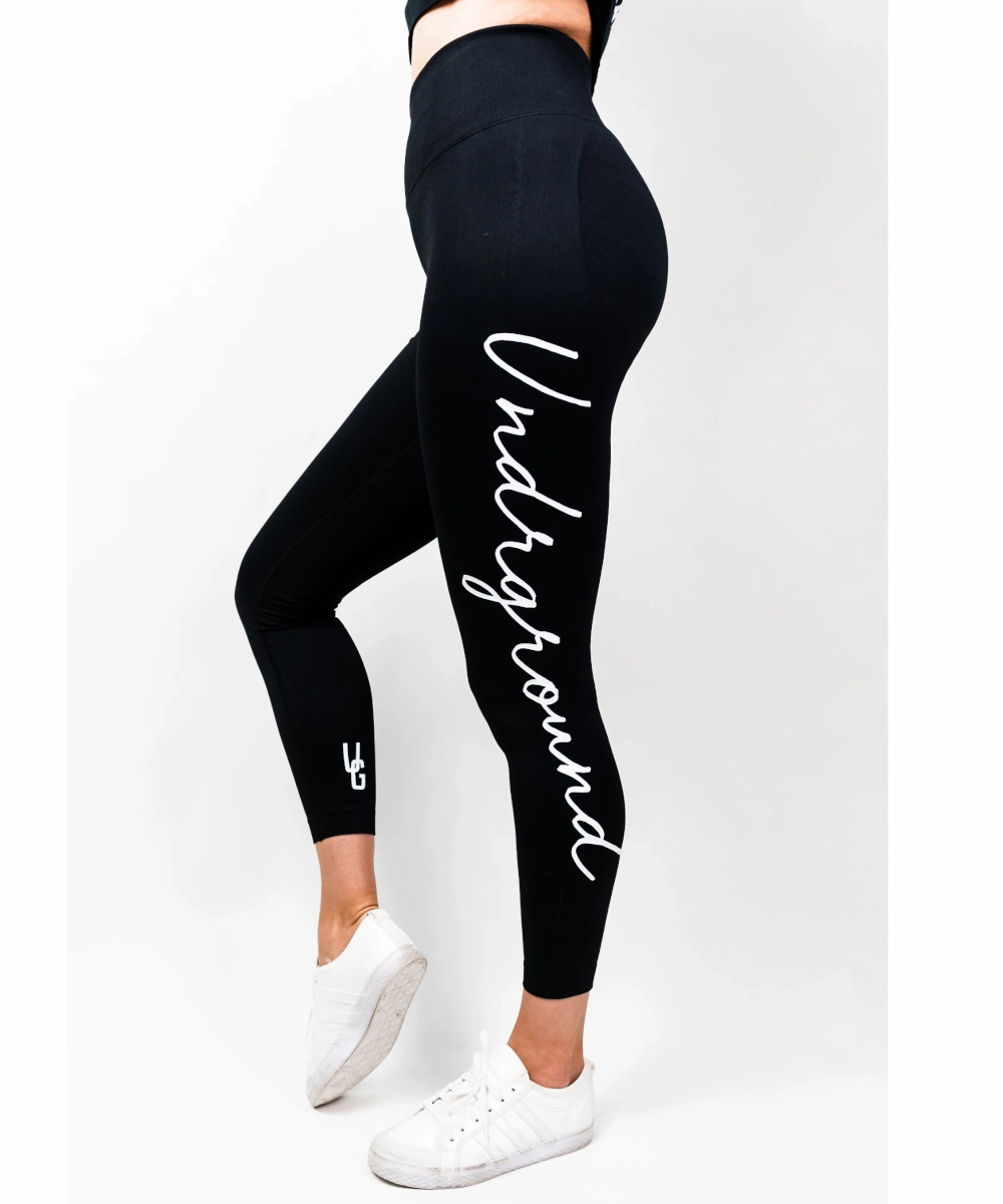 Polish Tone UNDRGROUND Booty Shaper Scrunch Tights (Black)
