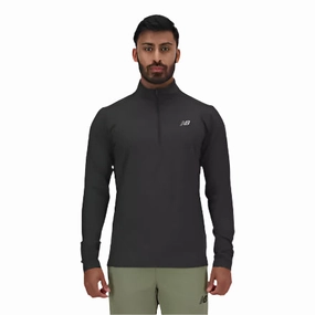 Men's Space Dye 1/4 Zip AntiPillingTechnology Microfiber Blended Fabric