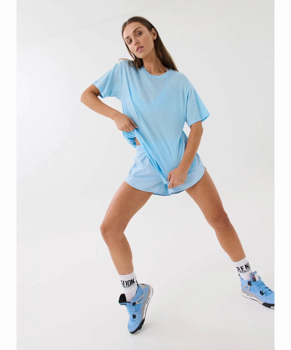 ElasticWaistband ComfortWaistband P.E Nation Primary Tee (Summer Sky)