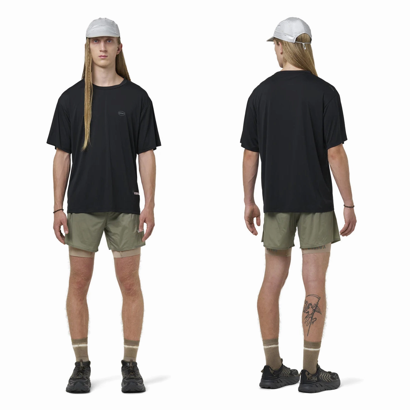 Satisfy AuraLite Tee Black / Black City Casual Universal Clasp Mechanism