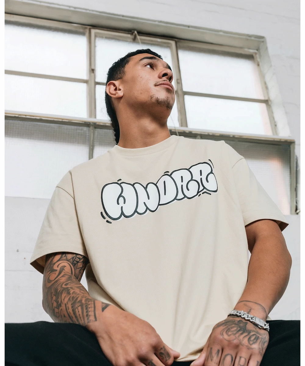 Trend Base Shimmer Core WNDRR Bliss Box Fit Tee (Tan)