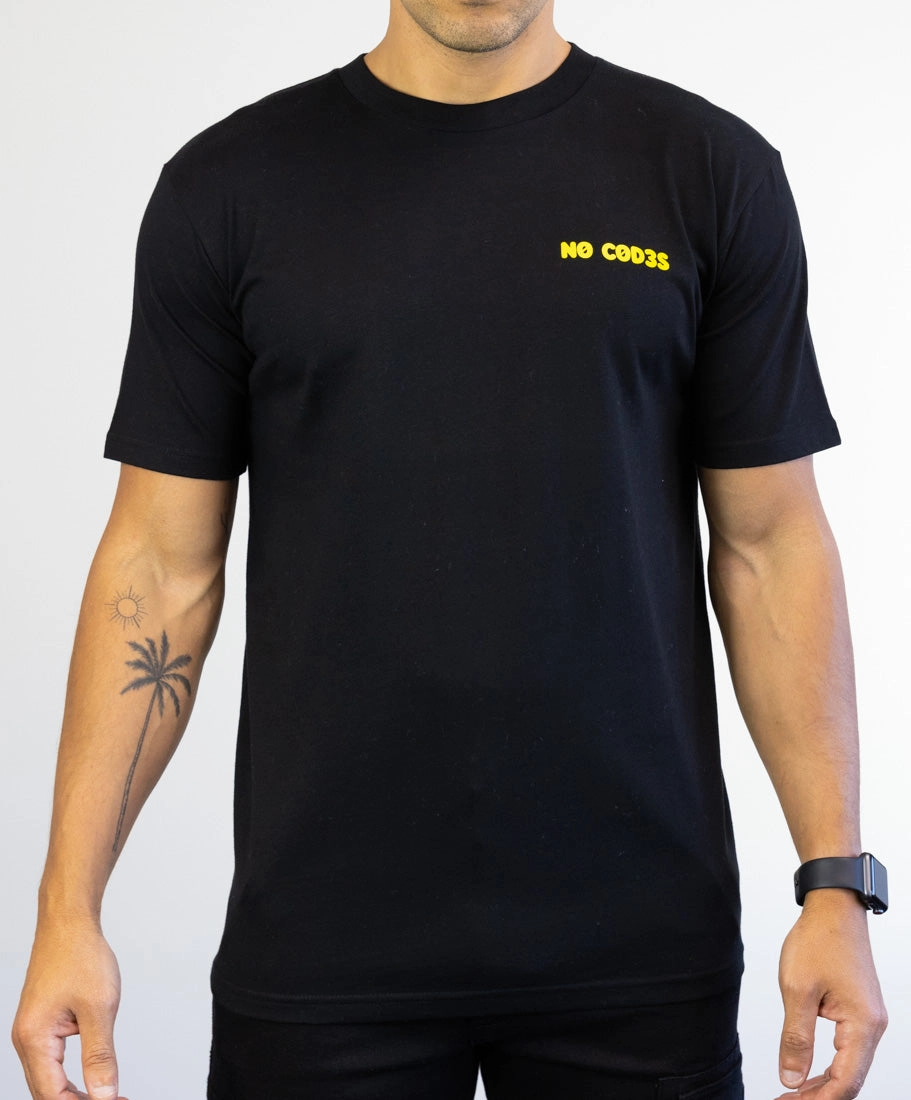 African Bold Sneakerhead Tee No Codes" (Black/Yellow)