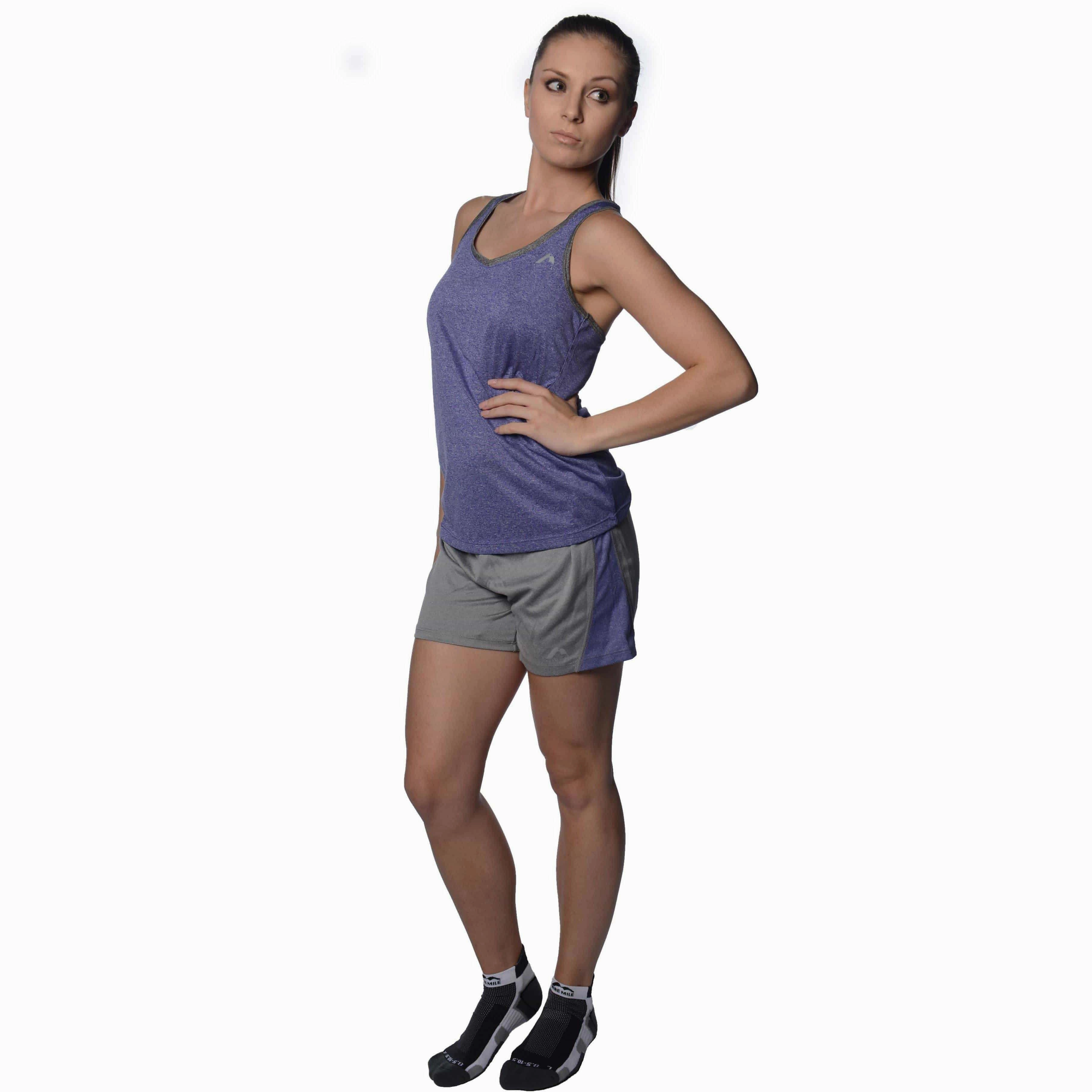 More Mile Jersey Womens Training Shorts - Grey Heat-resistant