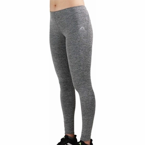 More Mile Train To Run Womens Long Running Tights - Grey biomass power