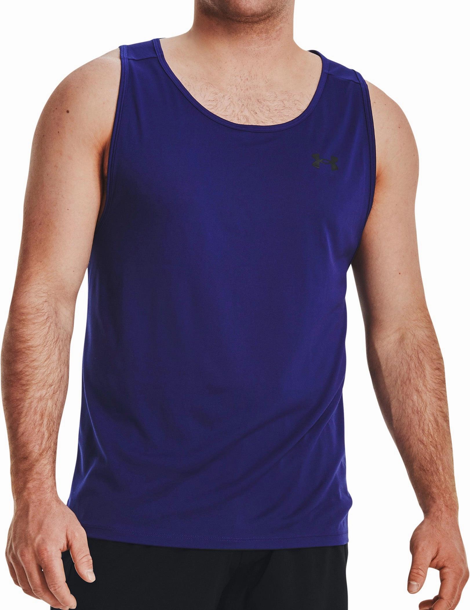 Under Armour Tech 2.0 Mens Training Vest - Blue NonRestrictive Design WrinkleFreeTexture