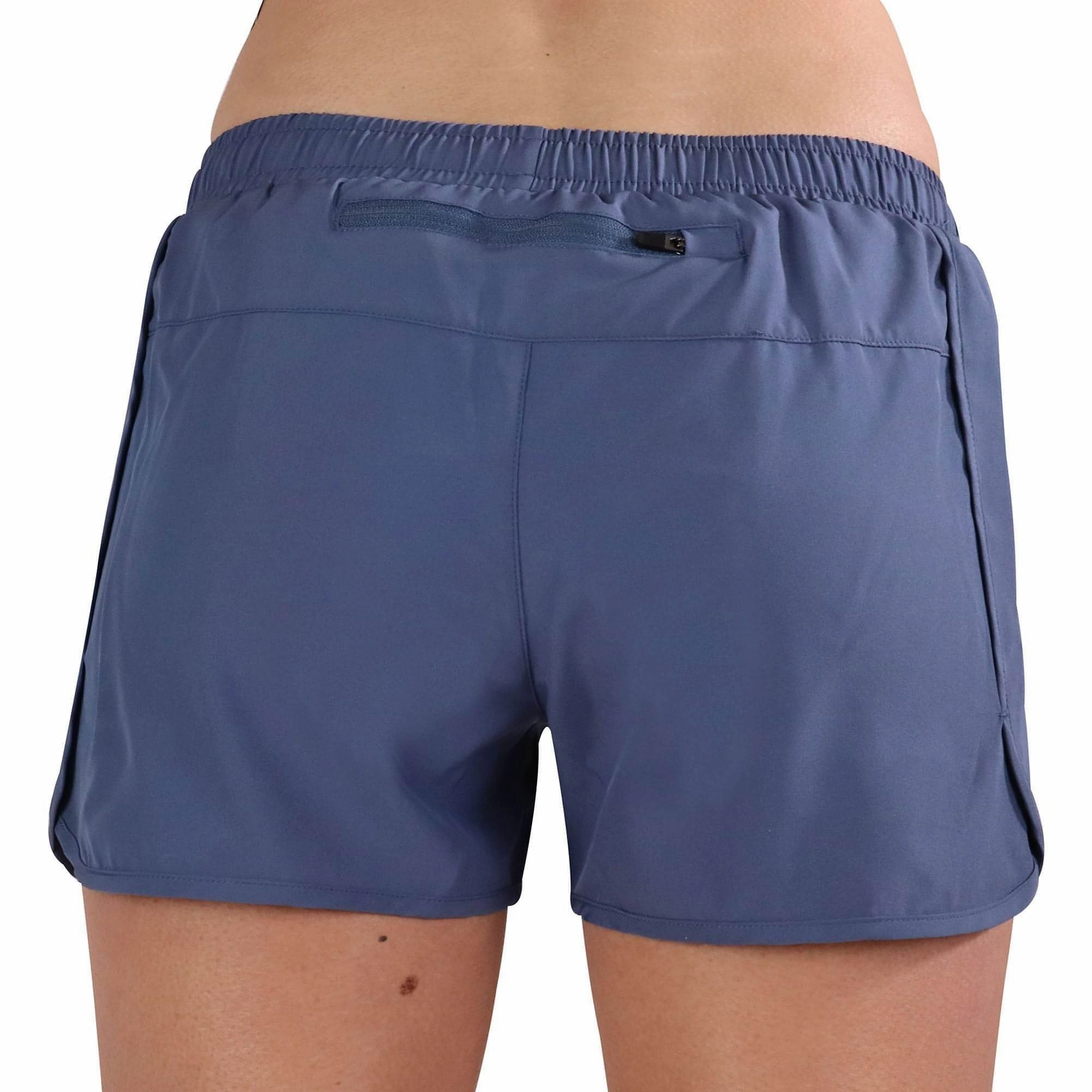 More Mile Racer Split Womens Running Shorts - Blue Outdoor Style