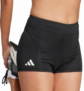 Quick Access Cargo Pockets adidas Adizero Essentials Womens Short Running Tights - Black