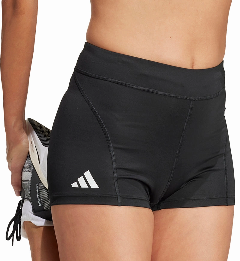 Quick Access Cargo Pockets adidas Adizero Essentials Womens Short Running Tights - Black