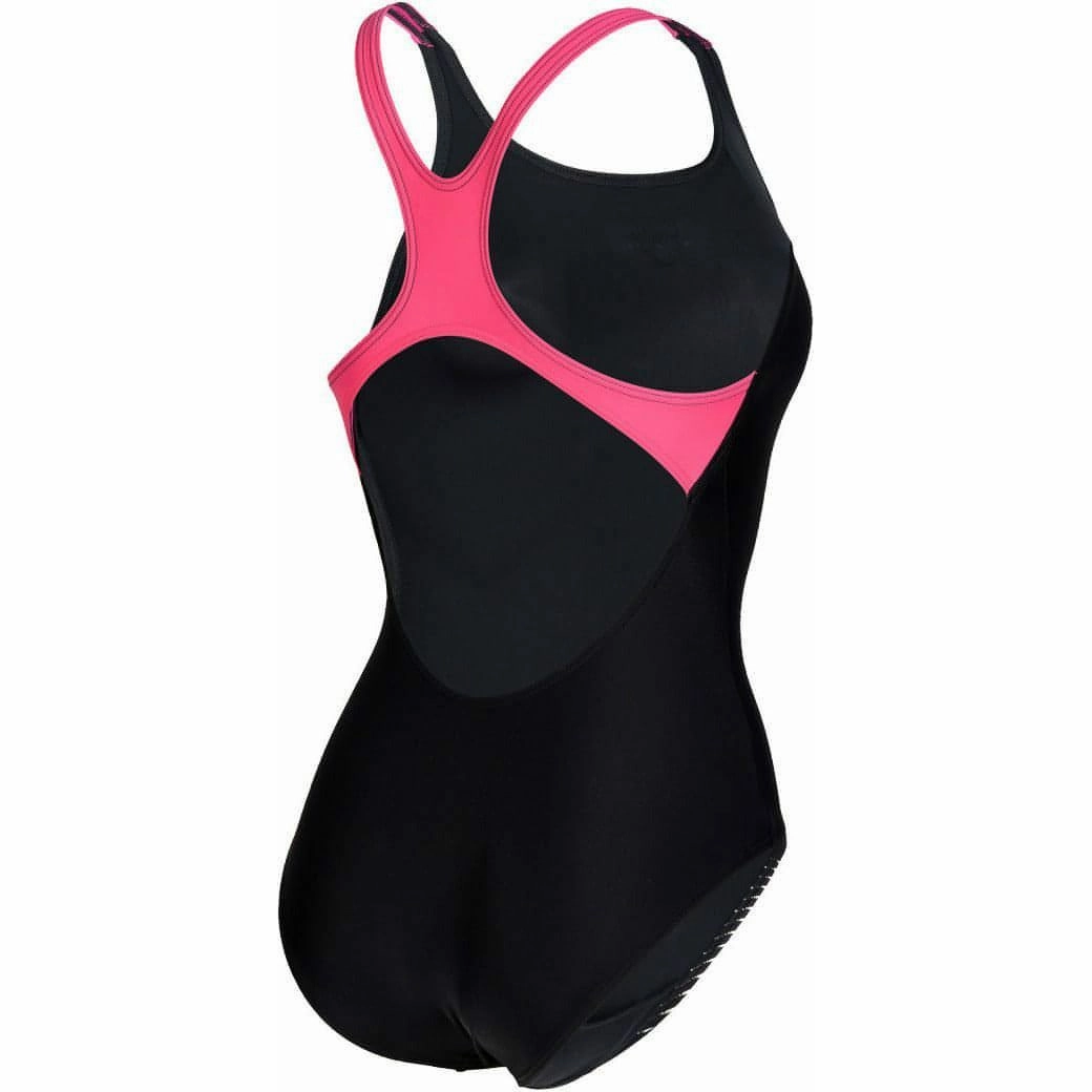 Arena Graphic Pro Back Womens Swimsuit - Black Hydrophobic Fabric Treatment