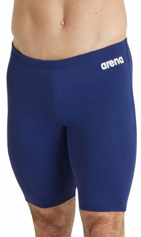 Ultra Violet Color Retention Odor Resistant Fiber Blend Arena Team Mens Jammer Swim Shorts - Blue