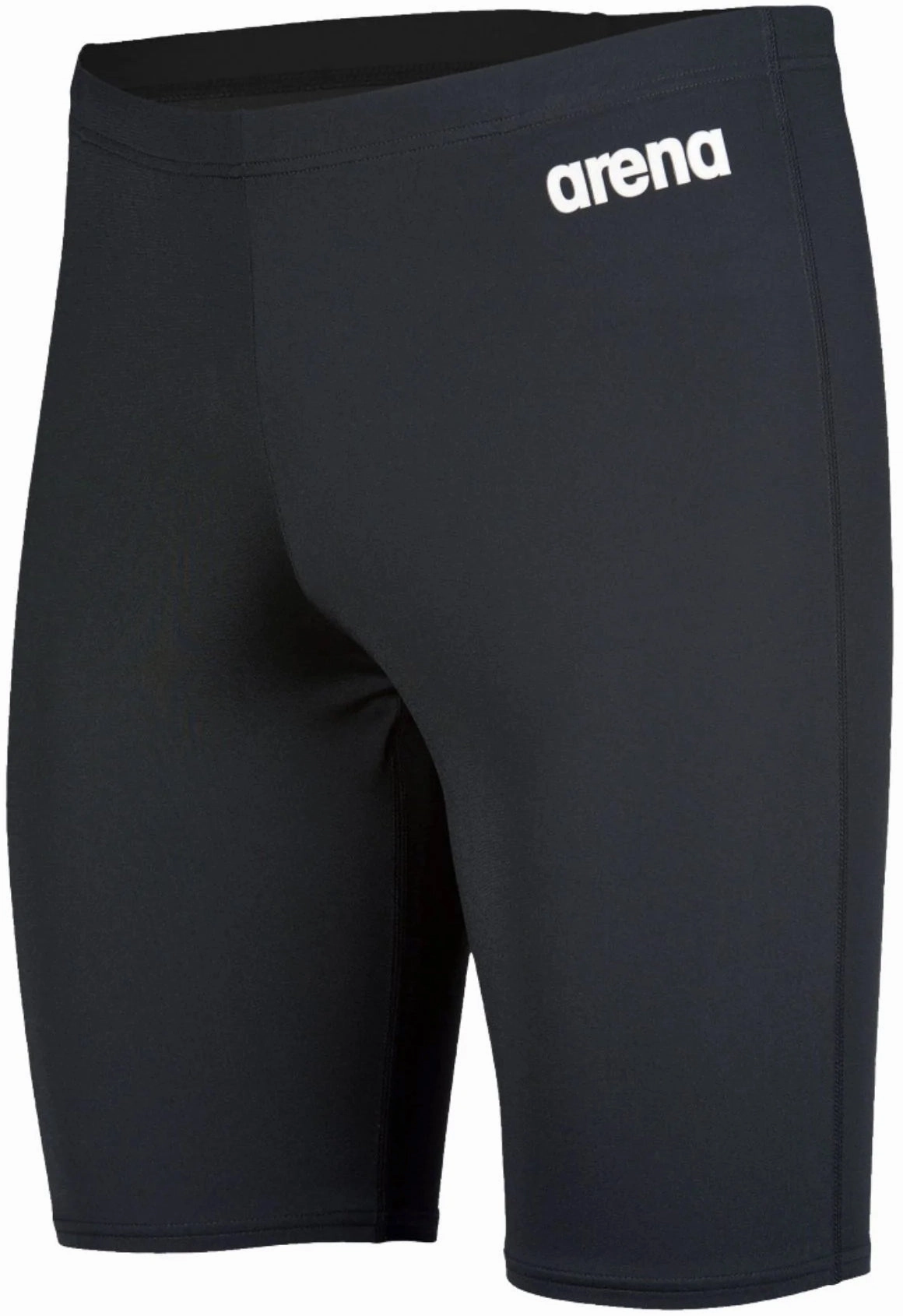 Arena Team Mens Swim Jammer Shorts - Black Non slip grip Flat Lock Stitching