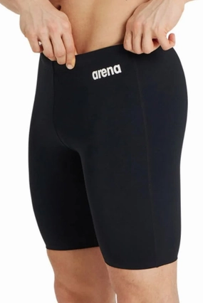 Arena Team Mens Swim Jammer Shorts - Black Multi Directional Flex Zones Quick Fastening Clips