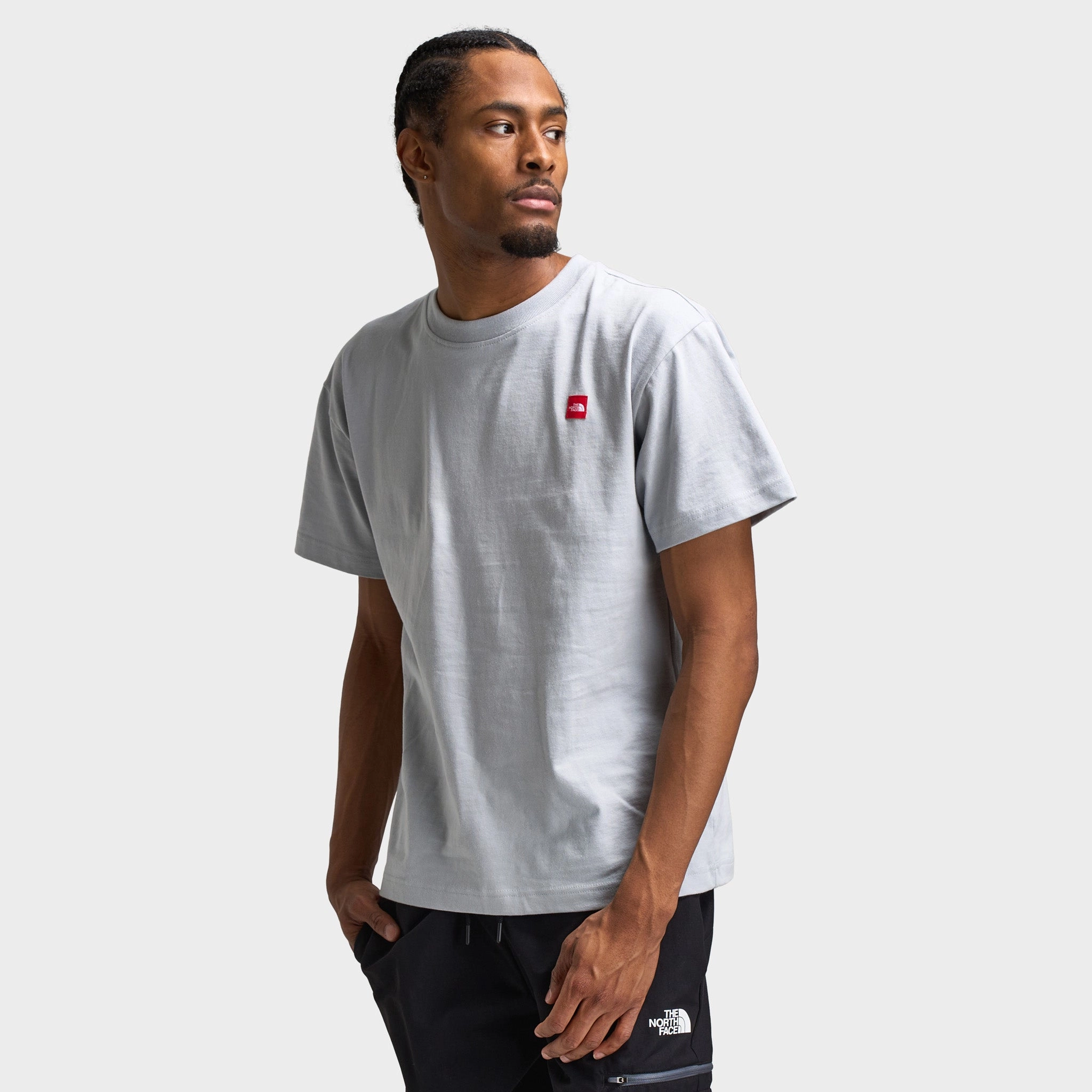 Forest use The North Face Red Box Everest Heavyweight T-Shirt / High Rise Grey