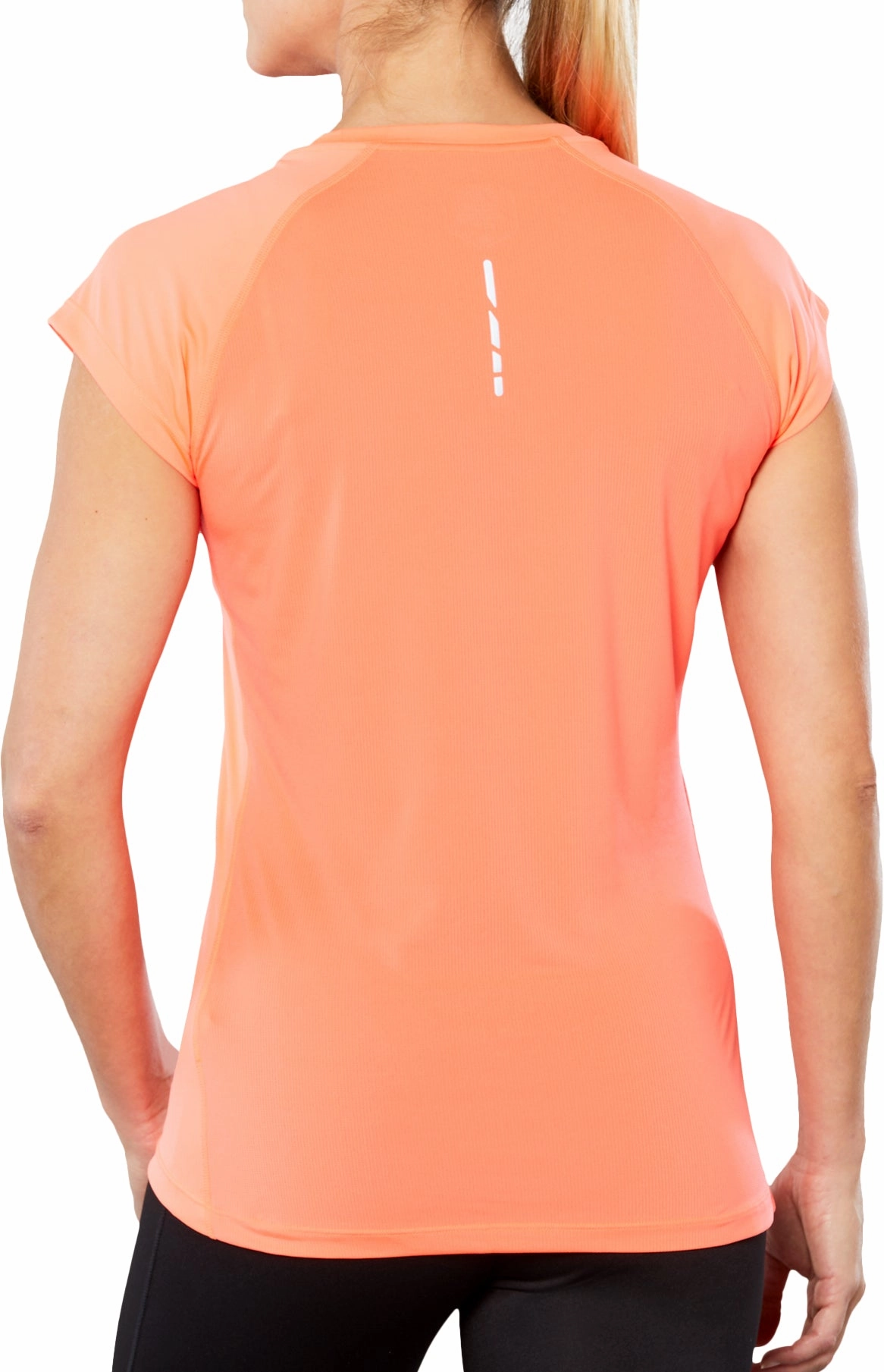 Asics Cap Short Sleeve Womens Running Top - Orange Leisure Casual