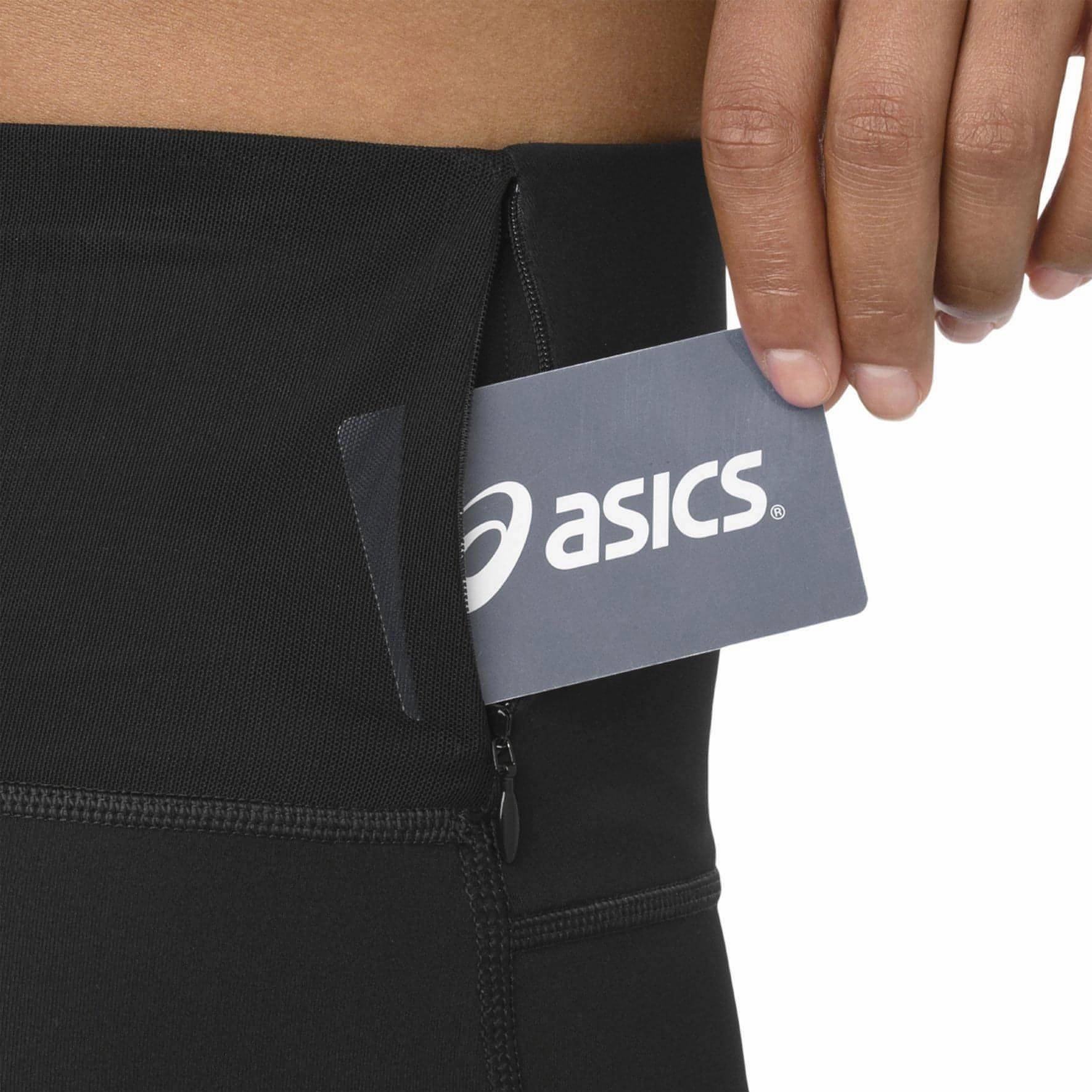 Asics High Waist Womens Long Running Tights - Black Ankle-length-cut-feature Breathable