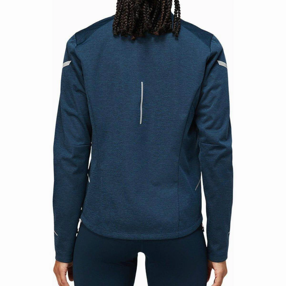 Asics Lite-Show Winter Womens Running Jacket - Navy Camping Trip