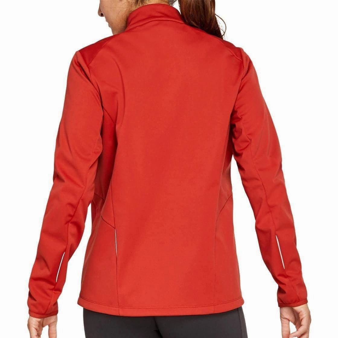 Flex Stretch Material motorcyclist Asics Lite-Show Winter Womens Running Jacket - Orange