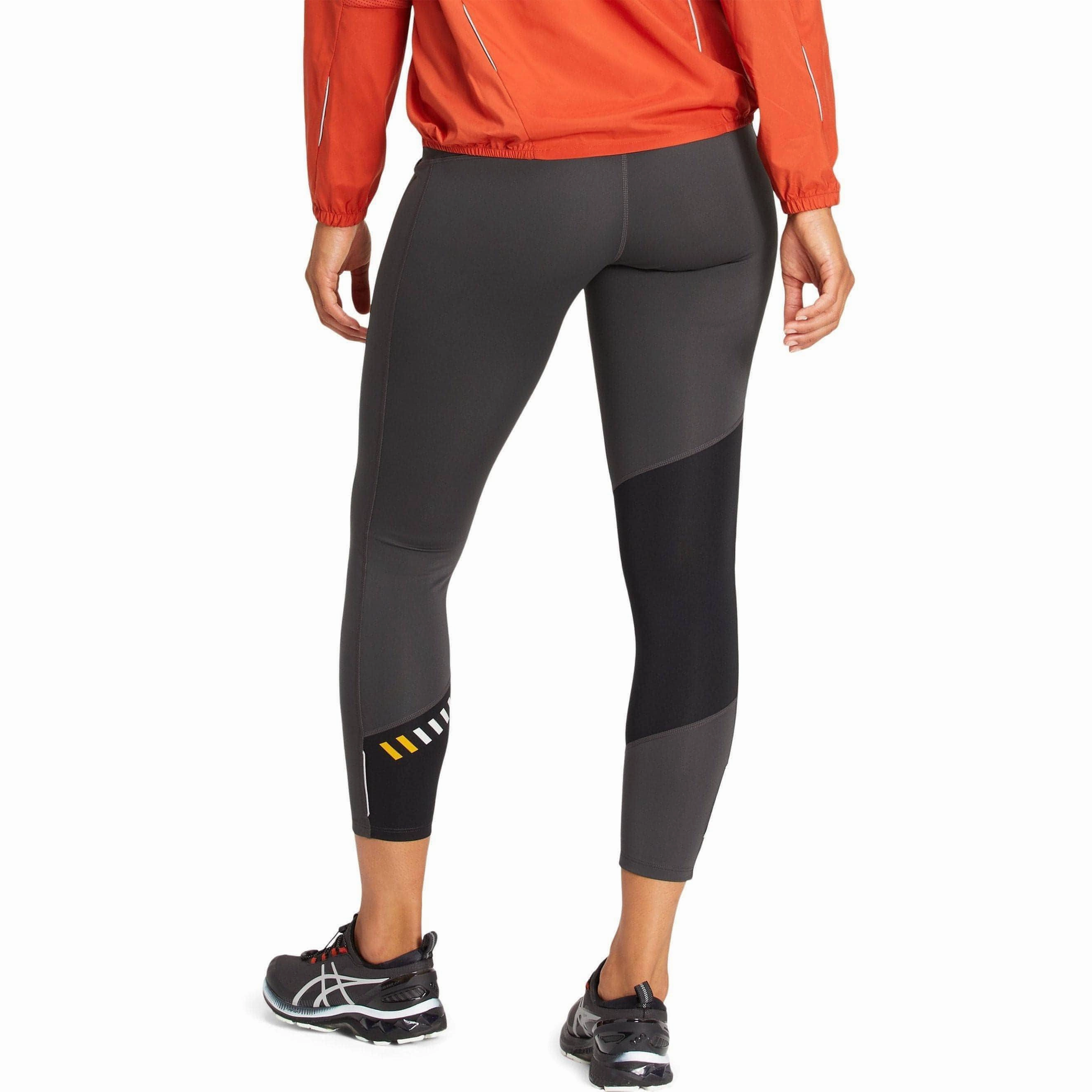 Asics Lite-Show Womens Long Running Tights - Grey Organic