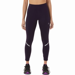 Asics Lite-Show Womens Long Running Tights - Purple Tear-resistant Suede