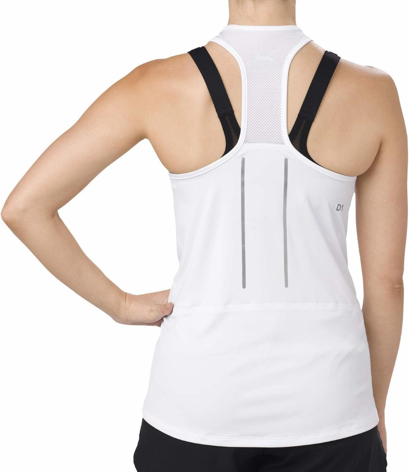 plenty Ergonomic Cut Asics Lite-Show Womens Running Vest Tank Top - White