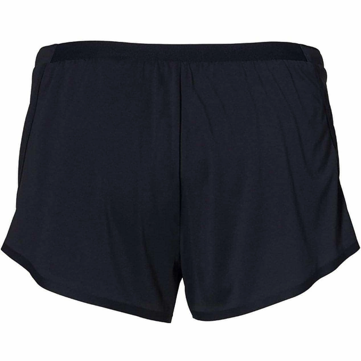 hypoallergenic material Versatile Wear Asics Race Knit Split Womens Running Shorts - Black