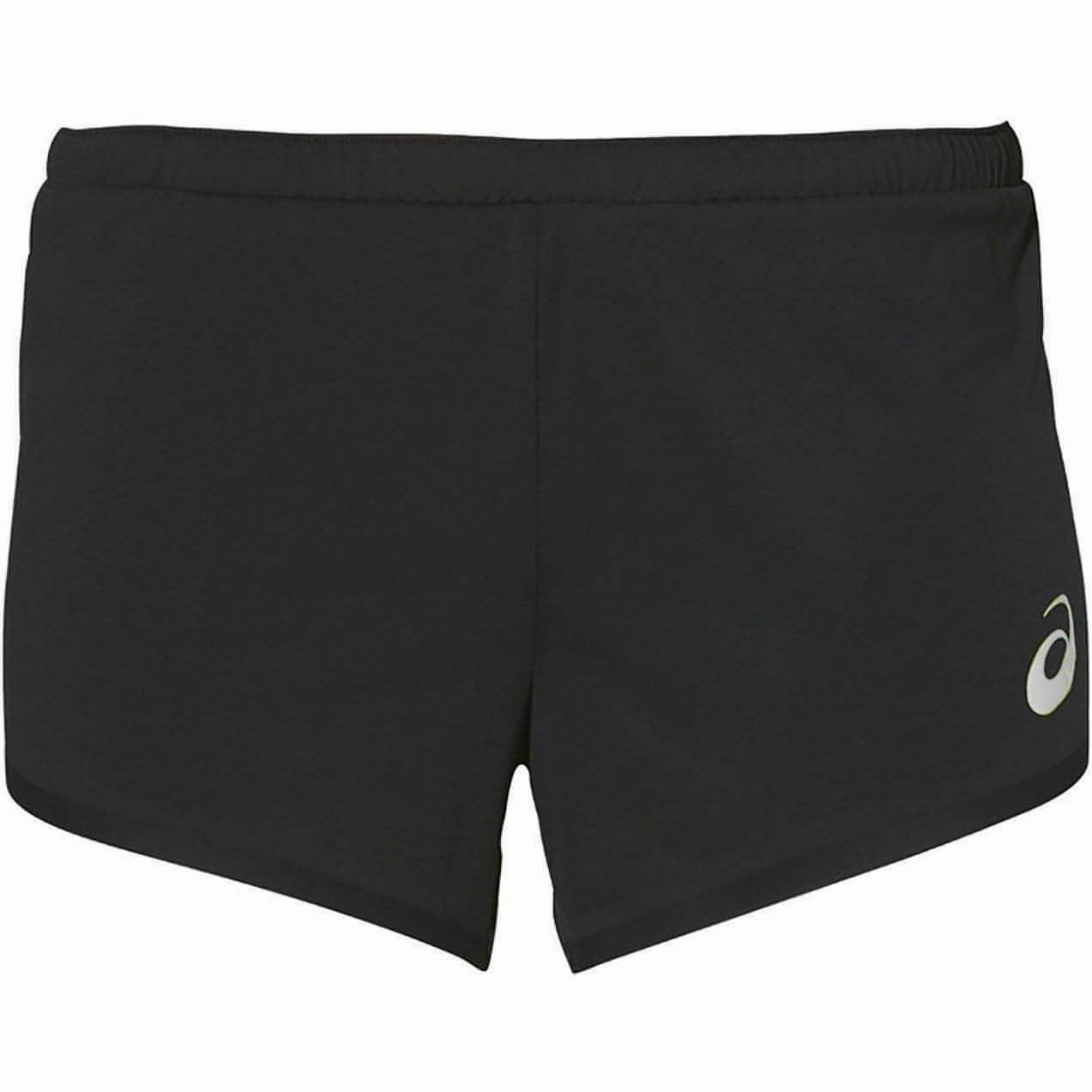 Asics Race Knit Split Womens Running Shorts - Black Bracelet Elegant