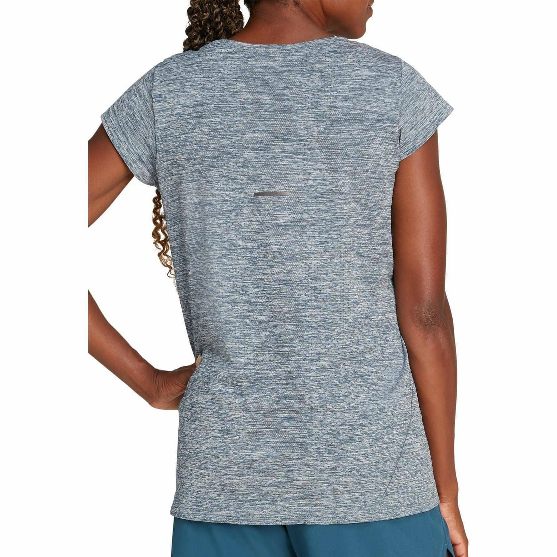 Asics Race Seamless Short Sleeve Womens Running Top - Blue Wrinkle Resistant Texture homecoming