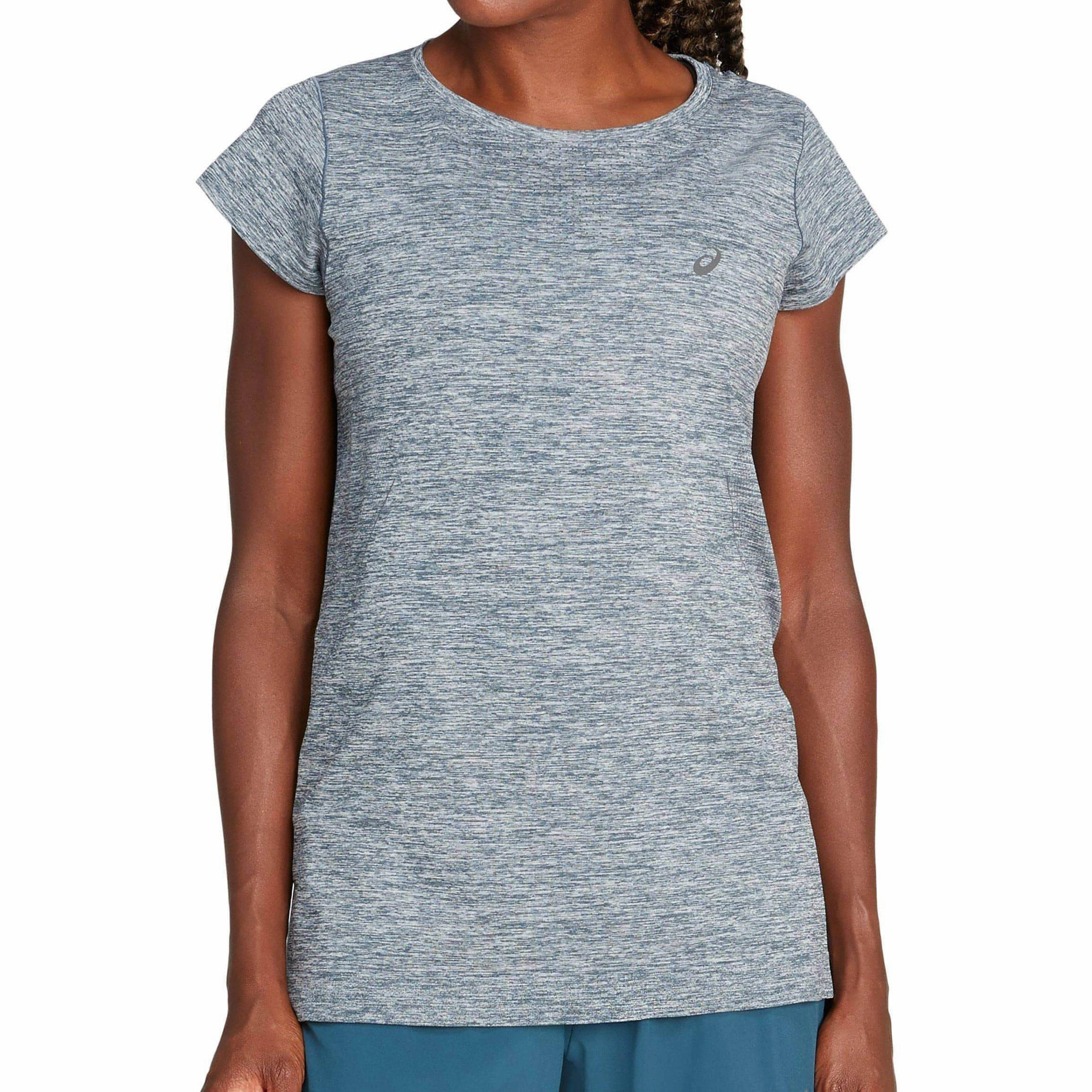 Energy Apparel Asics Race Seamless Short Sleeve Womens Running Top - Blue