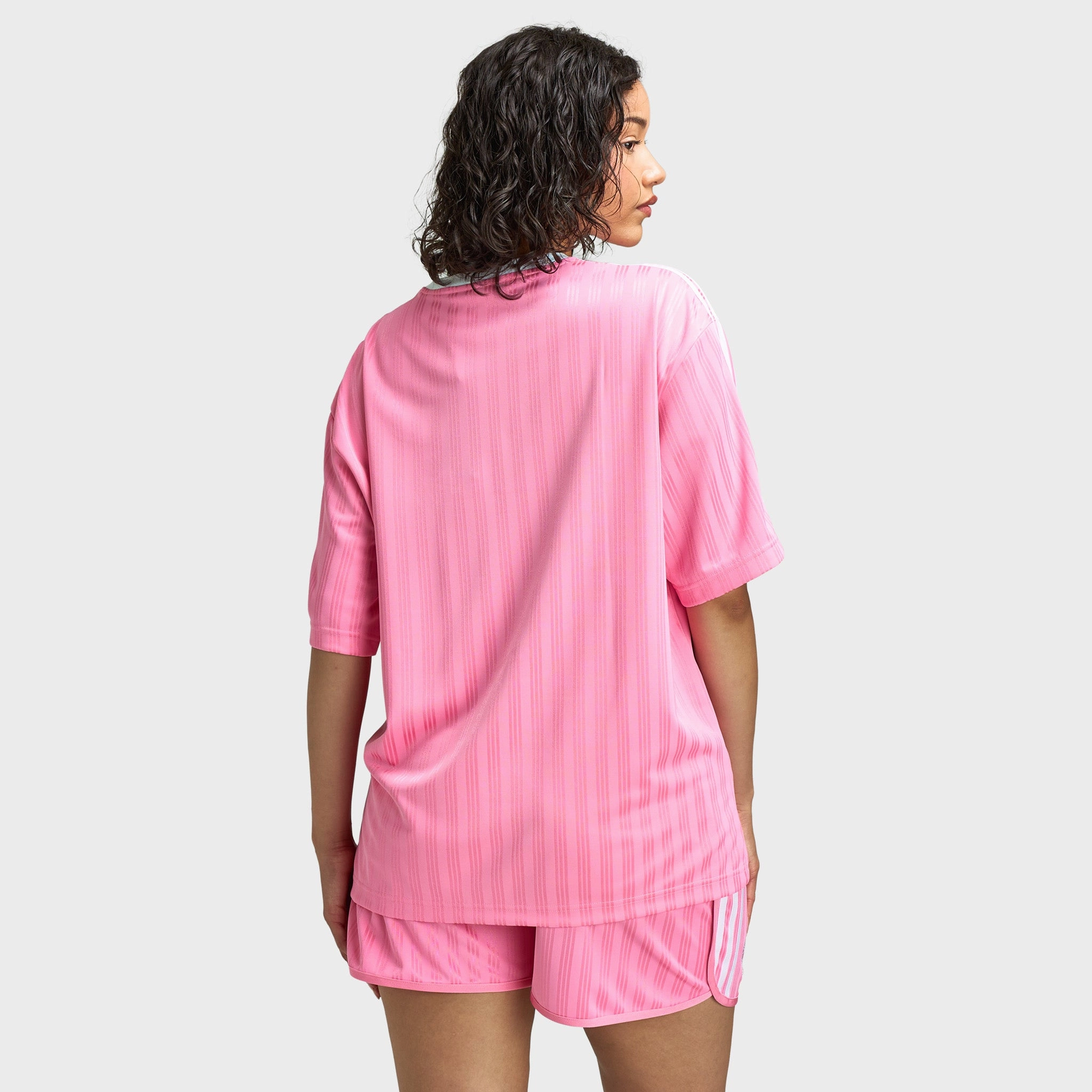 Smooth Jersey Texture adidas Women's Oversized Tee / Bliss Pink