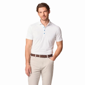 Hydrophobic Threadwork WrinkleFree Weaving Johnnie-O Vandalay Polo