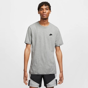 Nike Sportswear Club T-shirt Dark Heather Grey / Black Daily Cool
