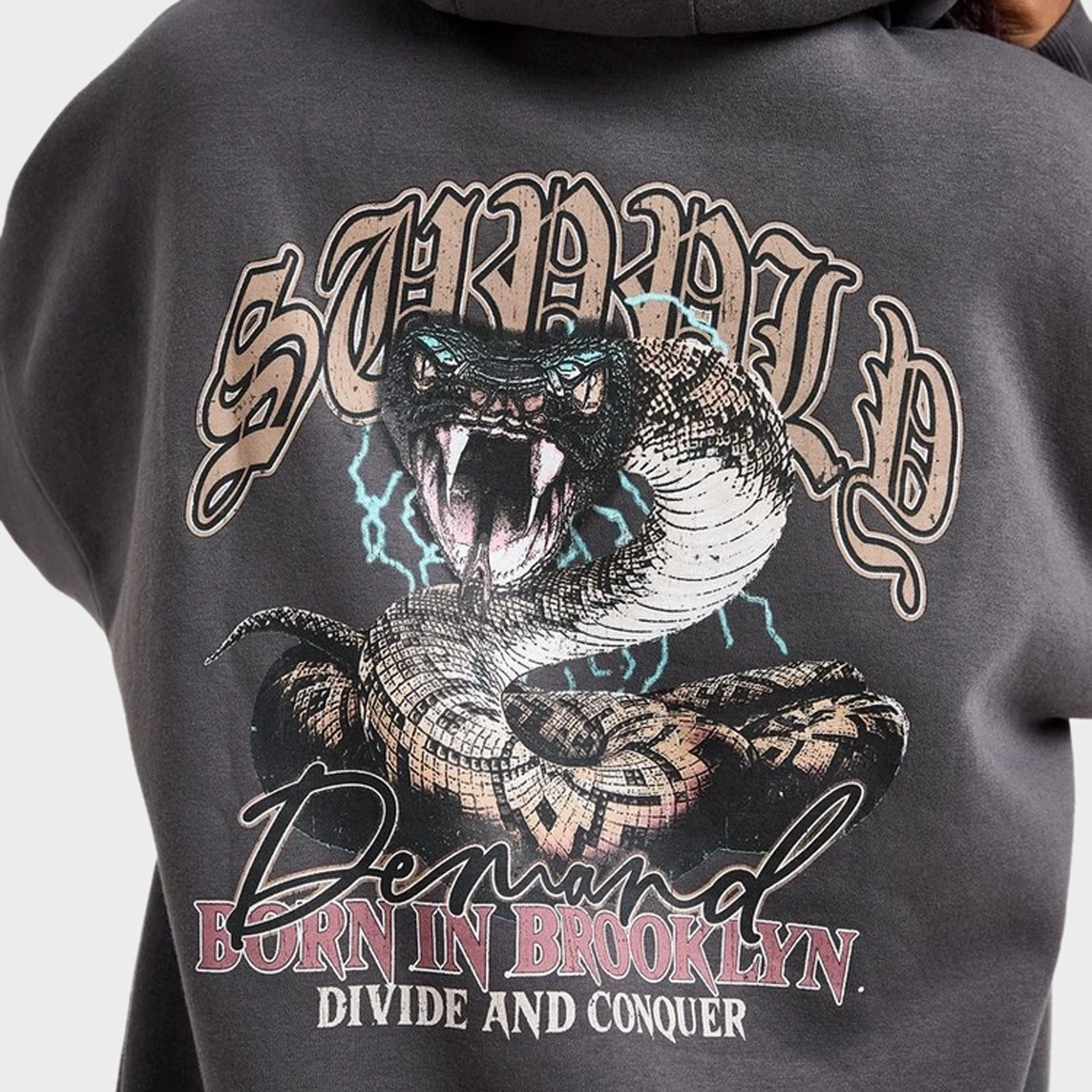 Casual Work Look clean design Supply & Demand Women's Born Graphic Hoodie / Black Oyster