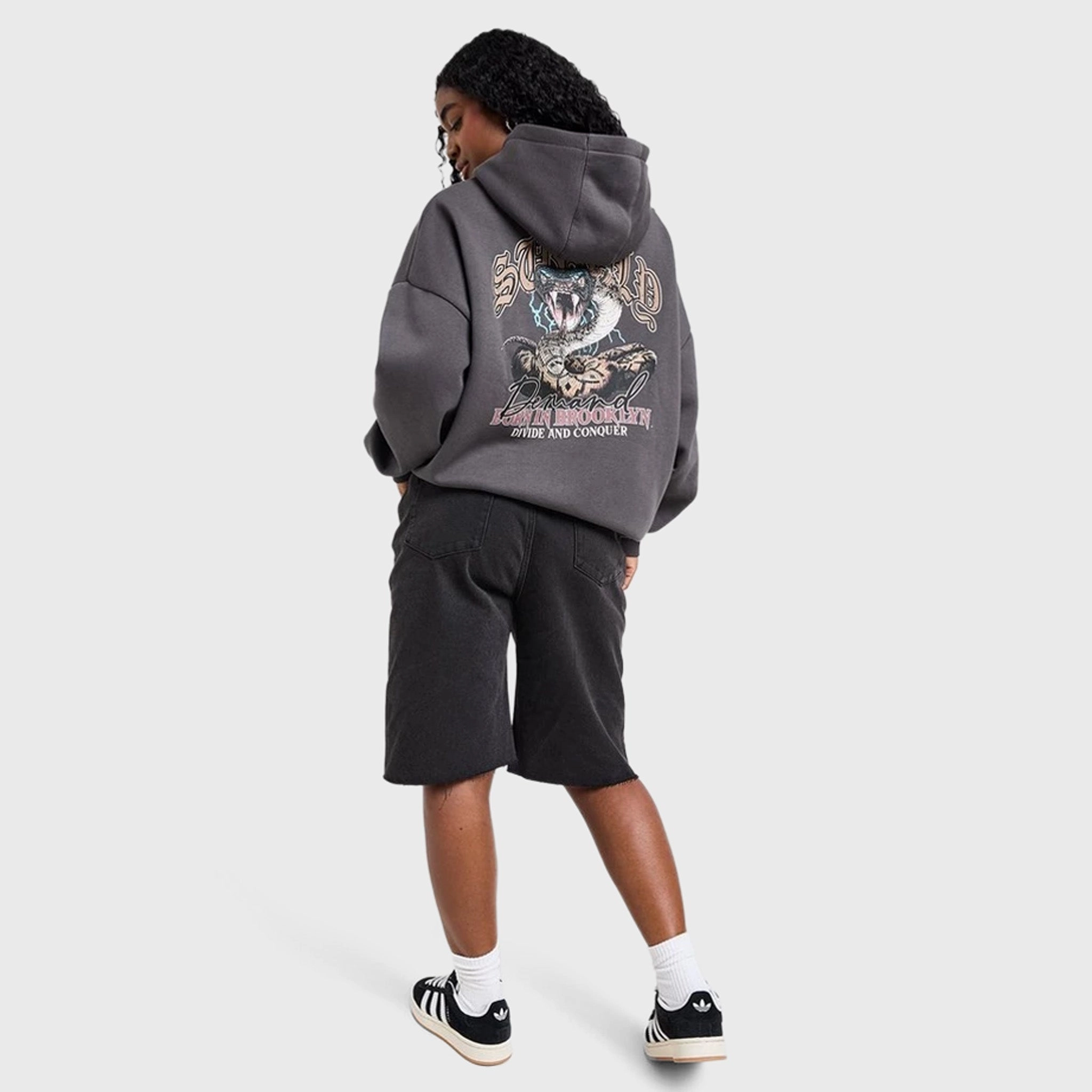 Supply & Demand Women's Born Graphic Hoodie / Black Oyster Soft Shell