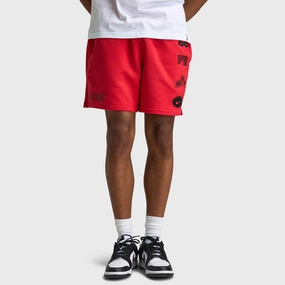 Nike Club French Terry Flow Cycle Shorts University Red / Black - Black Casual Days